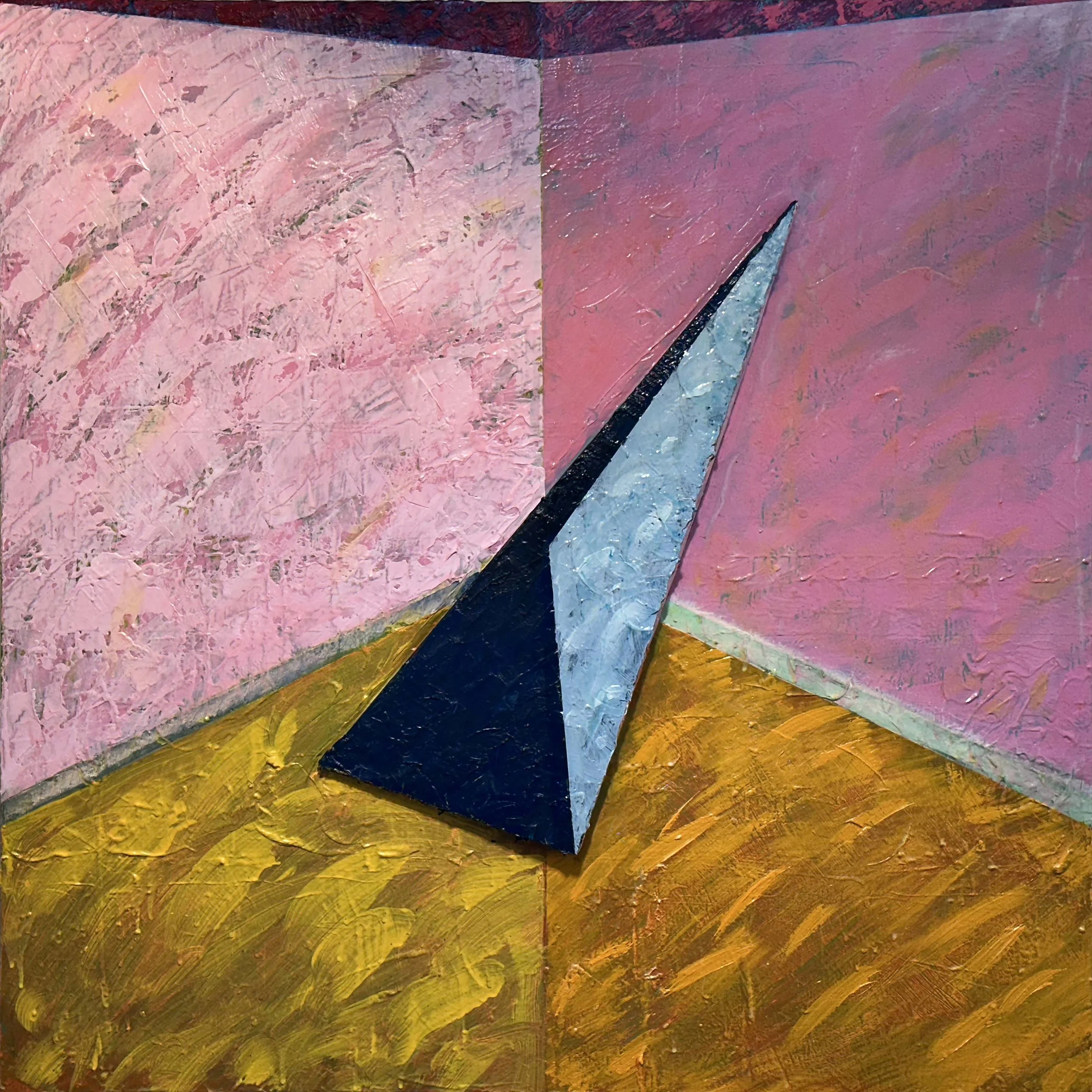 Title: HIDDEN STIGMA; Series: Health Worlds; Size: 48 x 48 inches; Med: Acrylic on canvas; Year: 2023