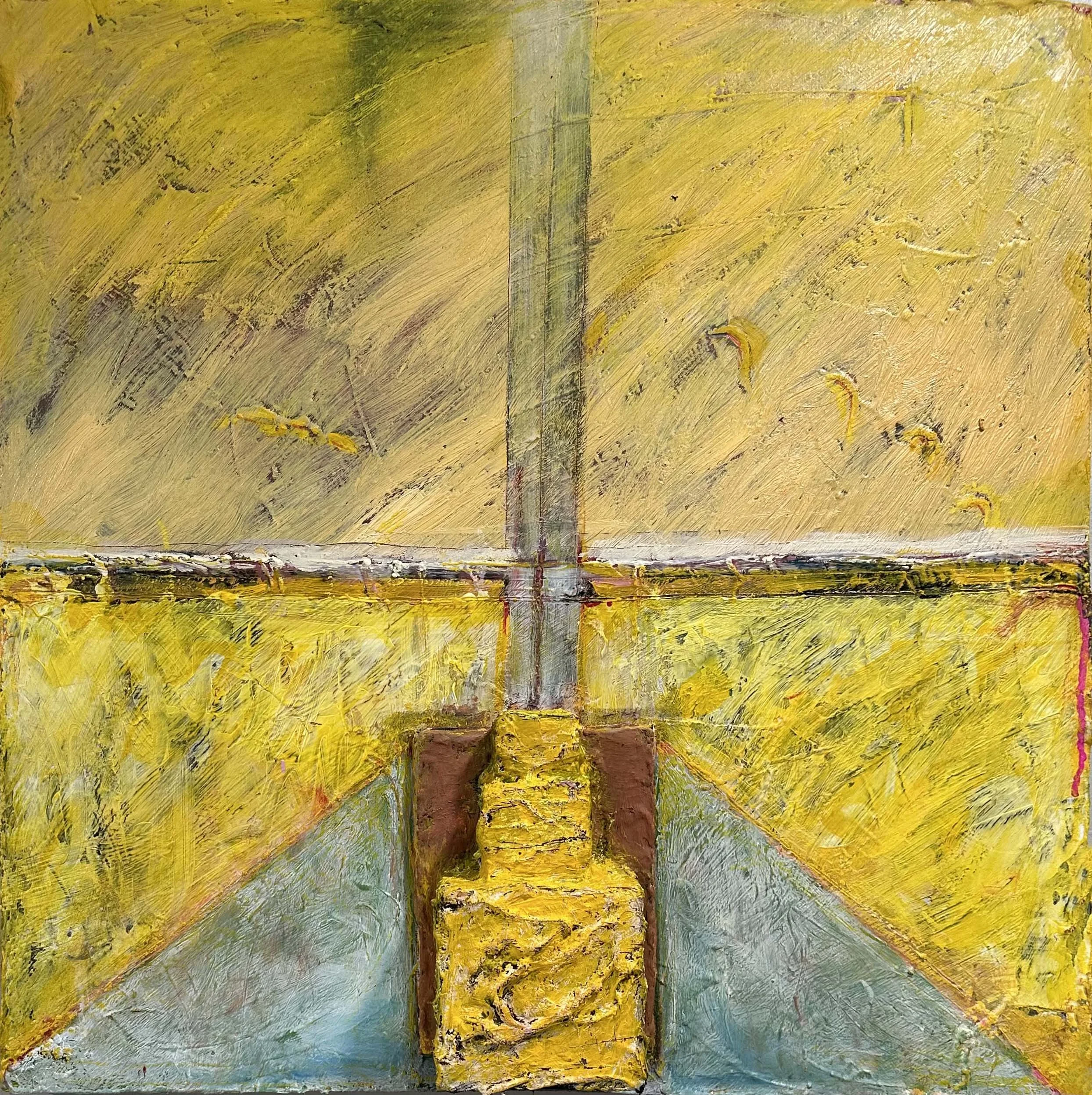 Title: MEDICAL SYSTEM v2; Series: Health Worlds; Size: 24 x 24 inches; Med: Acrylic on canvas; Year: 2022