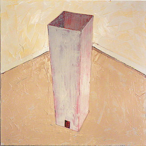 Title: ALL ALONE; Series: Lonely People; Size: 36 x 36 inches; Med: Oil on canvas; Year: 2015